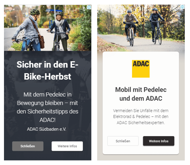 ADAC Pedelec Kampagne von CLICKLIFT Online Marketing