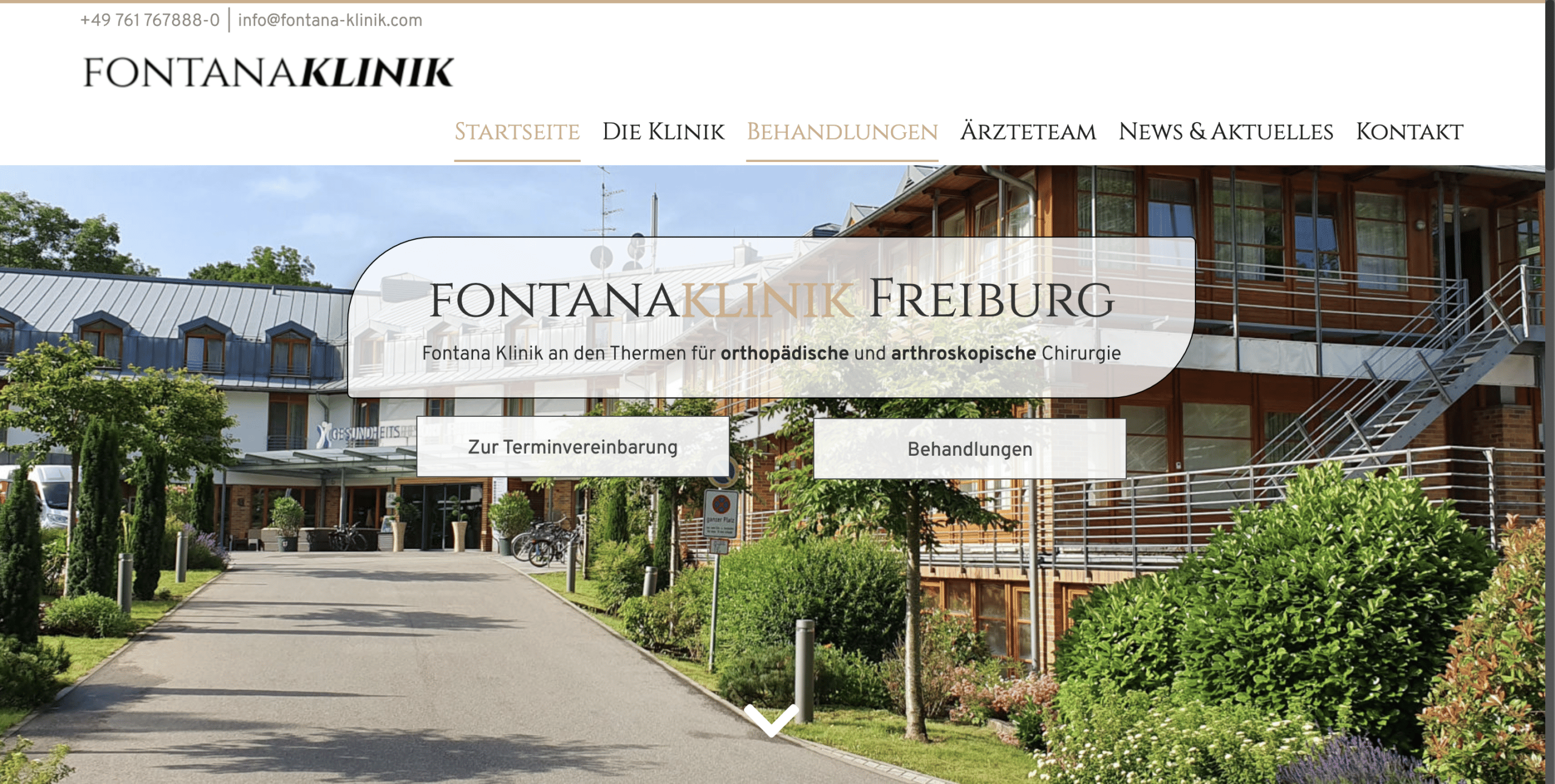 Neue Website Fontana Klinik