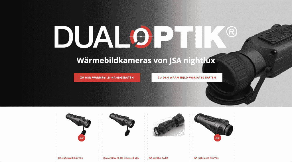 Nacherbild der Landingpage von Nightlux
