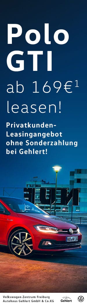 Banner-Werbung für das Autohaus Gehlert