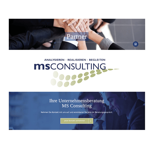 Beispiel Website MS Consulting