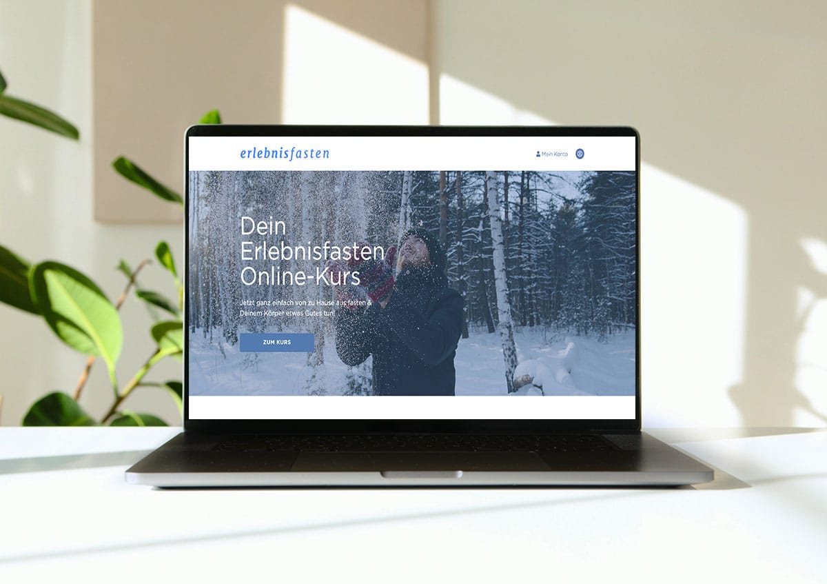 Startseite des neuen Onlinefastenkurses