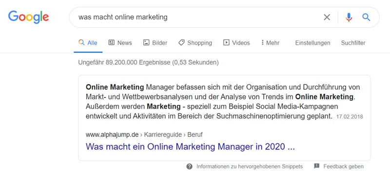 Featured Snippets