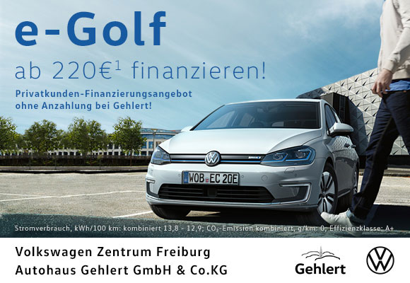 Google Ads für das Autohuas Gehlert: e-Golf