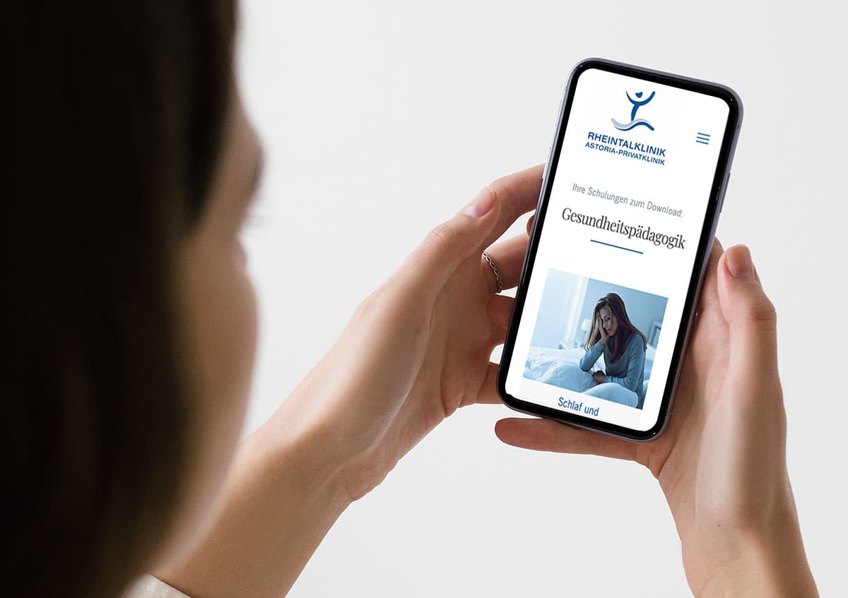 Schlungsportal der Rheintalklinik Mobile Version