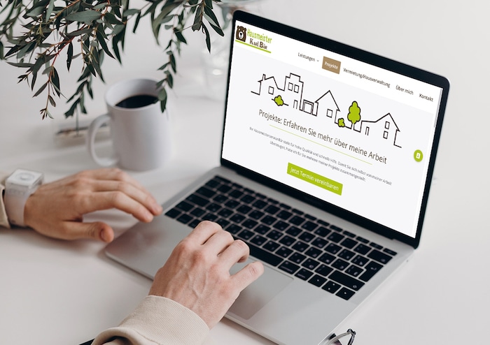 Projekte der neuen Website Hausmeisterservice Bär