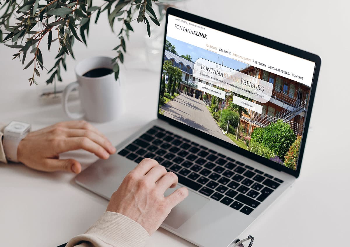 Startseite der neuen Website