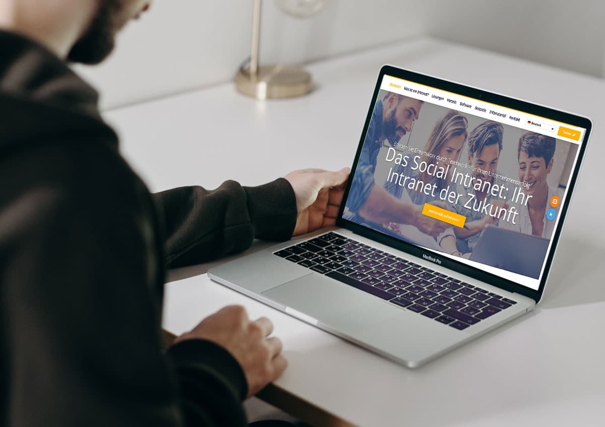 Startseite der neuen Website